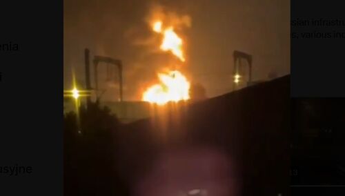 Płonie rosyjskie lotnisko w Soczi. Zmasowany atak dronów