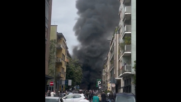 Wybuch w centrum Mediolanu