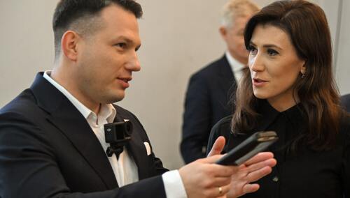 Poseł Sławomir Mentzen oraz europoseł Ewa Zajączkowska-Hernik