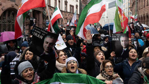 Demonstracja Irańczyków w Niemczech
