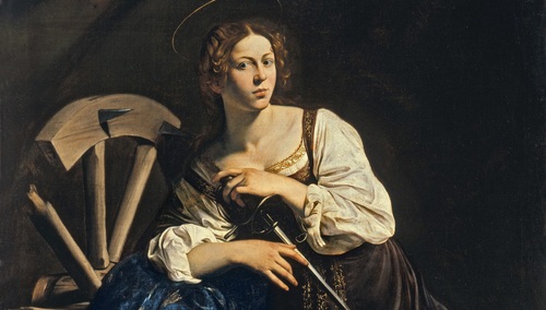 Święta Katarzyna z Aleksandrii pędzla Michelangelo Caravaggio