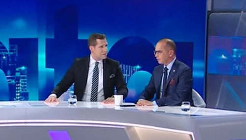 Tobiasz Bocheński i Michał Szczerba w Polsat News