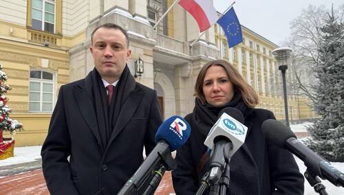 Poseł Krzysztof Mulawa i eurodeputowana Anna Bryłka