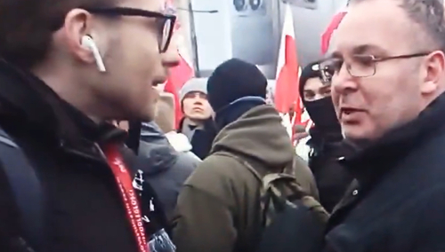 Patryk Michalski na Marszu Niepodległości