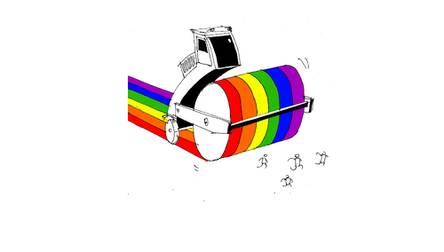 walec ideologii LGBT/ gender