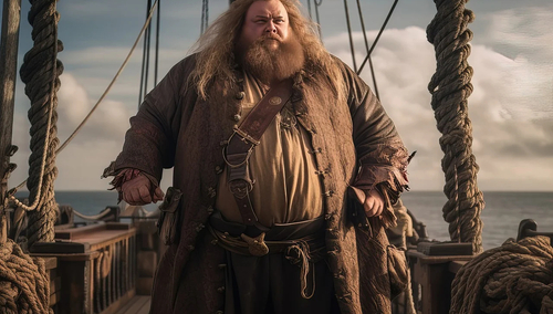 Brodaty mężczyzna. Ilustracja poglądowa