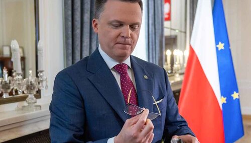 Szef Polski 2050 Szymon Hołownia