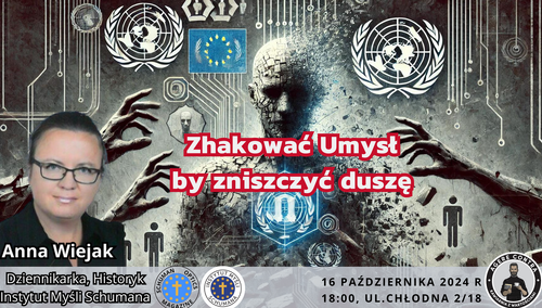„Zhakować umysł, aby zniszczyć duszę”. Zapraszamy na spotkanie do Agere Contra!