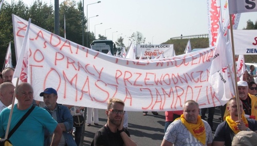 Pikieta w obronie Tomasza Jamrozika, wrzesień 2018