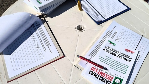 „S” zbiera podpisy pod referendum w sprawie Zielonego Ładu