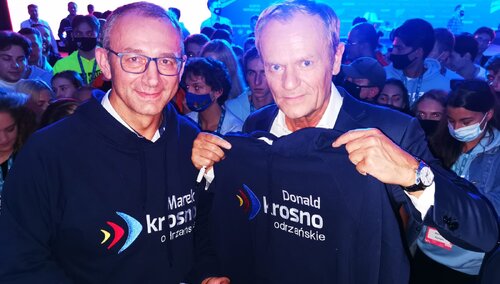 Marek Cebula i Donald Tusk
