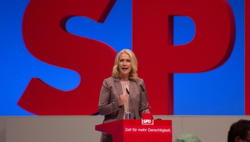 Manuela Schwesig na zjeździe SPD 
