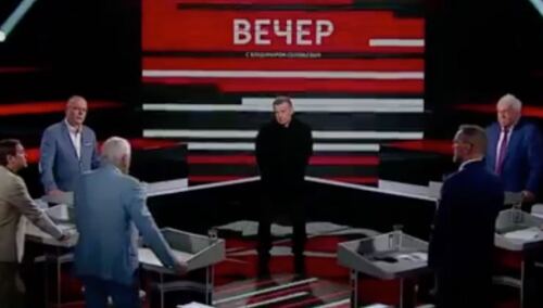 W programie Władimira Sołowiowa padły słowa, że w 10-15 minut Polska zniknie z powierzchni Ziemi