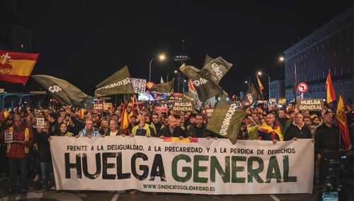 Protest generalny w Hiszpanii