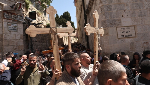 Procesja wielkopiątkowa w Jerozolimie