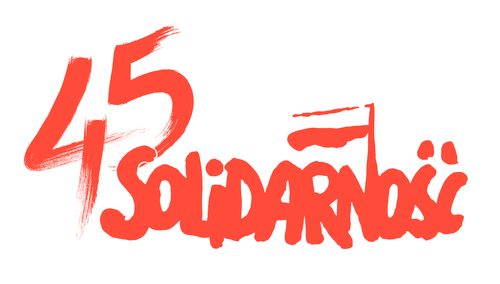Logo 45-lecie NSZZ "Solidarność"