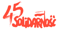 Logo 45-lecie NSZZ "Solidarność"