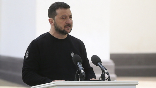 Prezydent Ukrainy Wołodymyr Zełenski