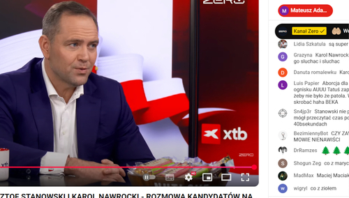 Karol Nawrocki w Kanale Zero