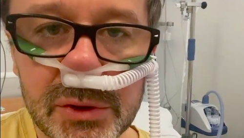 [Video] Andrzej Piaseczny ma koronawirusa. Opublikował dramatyczne nagranie ze szpitala