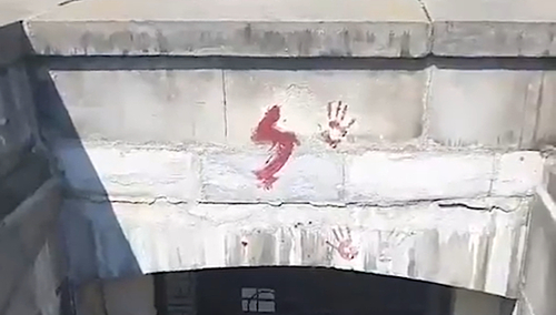 zdewastowany kościół św. Aleksandra