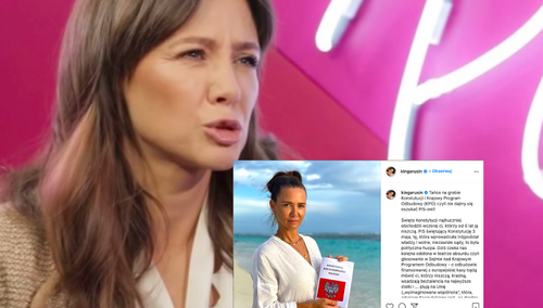 "Nie wierzcie PiS-owi!" Rusin pozdrawia z Malediwów i pozuje z Konstytucją w rękach