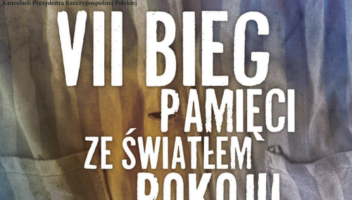 plakat VII Bieg pamięci ze Światłem Pokoju 