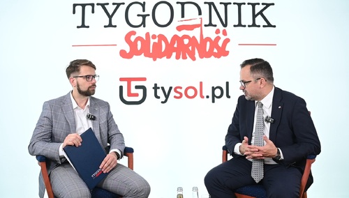 red. Konrad Wernicki i poseł Marcin Horała