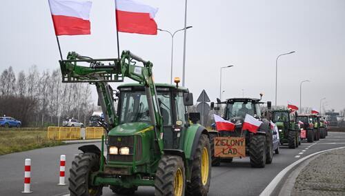 Protest rolników w Elblągu