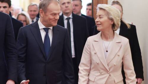 Donald Tusk i Ursula von der Leyen