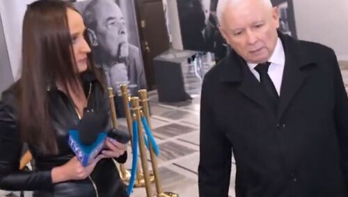 Justyna Dobrosz-Oracz i Jarosław Kaczyński