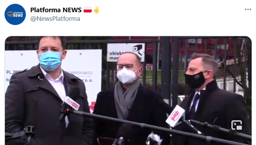 kadr z konferencji prasowej 