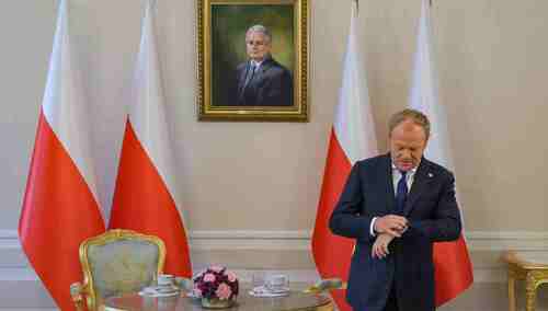 Donald Tusk w Pałacu Prezydenckim