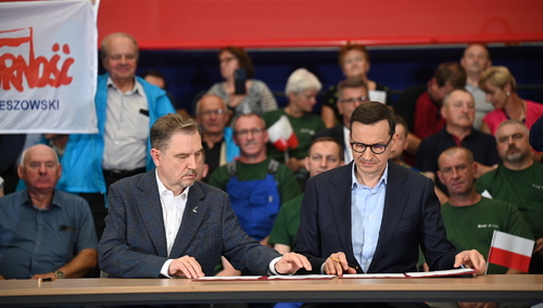 Podpisanie porozumienia pomiędzy NSZZ Solidarność a Rządem RP