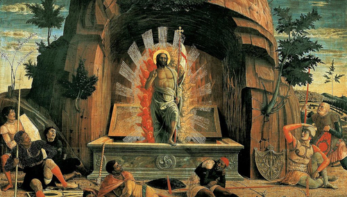 "Zmartwychwstanie". Andrea Mantegna
