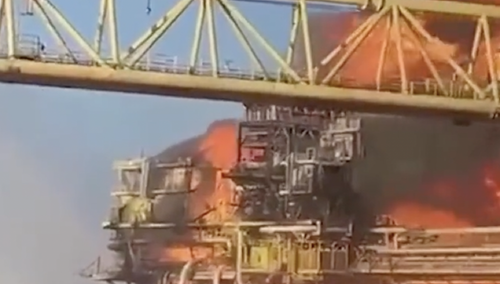 eksplozja na platformie wiertniczej