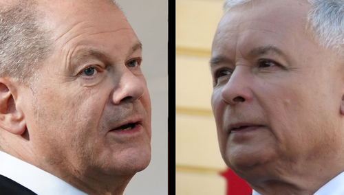 Kanclerz Niemiec Olaf Scholz | prezes PiS Jarosław Kaczyński