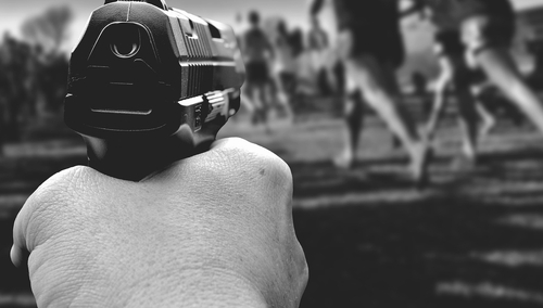 Terrorysta. Ilustracja poglądowa