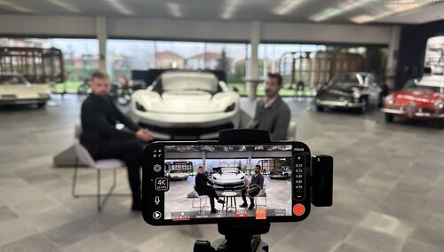 Maciej Kawecki w studio Pininfarina