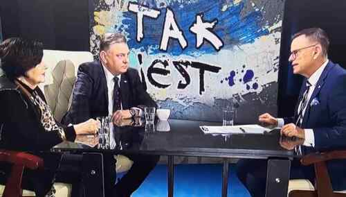 Poseł Piotr Król, posłanka Joanna Senyszyn i dziennikarz Andrzej Morozowski