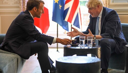 Emmanuel Macron i Boris Johnson