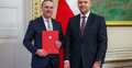 Grzegorz Ksepko (L) i Karol Nawrocki 