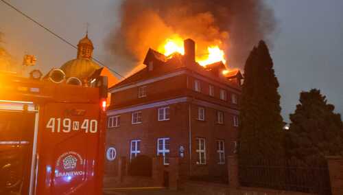 Pożar klasztoru w Braniewie