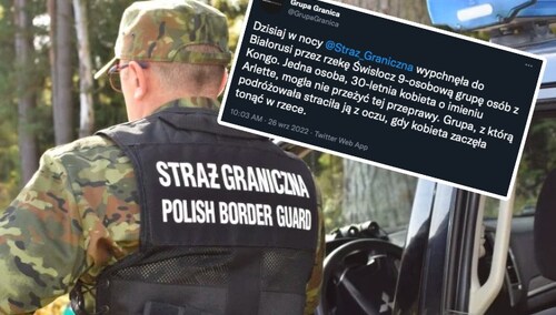 Aktywiści pisali o „Kongijce, która mogła utonąć w Świsłoczy”. Jest odpowiedź Straży Granicznej