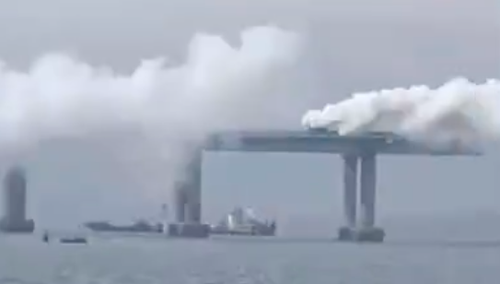 Alarm powietrzny w Sewastopolu. Wstrzymano ruch na Moście Krymskim