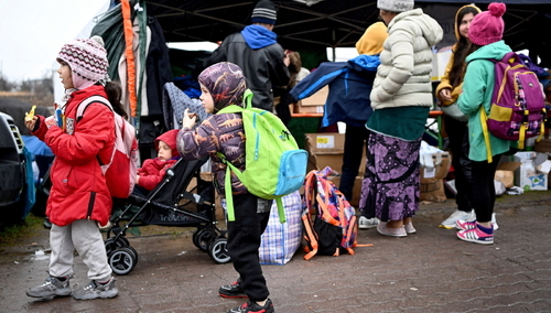 Ukraińscy uchodźcy w Medyce
