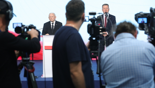 Jarosław Kaczyński i Mariusz Błaszczak 