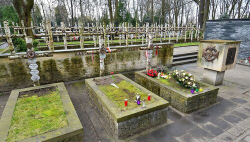 Kwatera Batalionu "Zośka" na wojskowych Powązkach w Warszawie