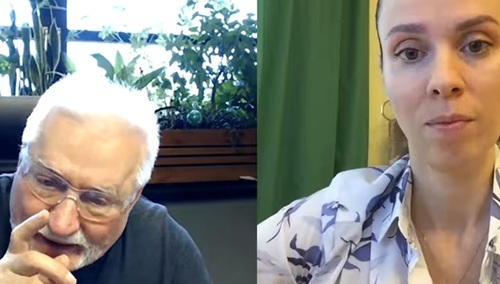 Lech Wałęsa udziela wywiadu rosyjskim mediom