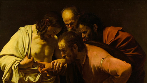 Jezus zmartwychwstały i św. Tomasz